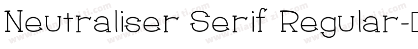 Neutraliser Serif Regular字体转换